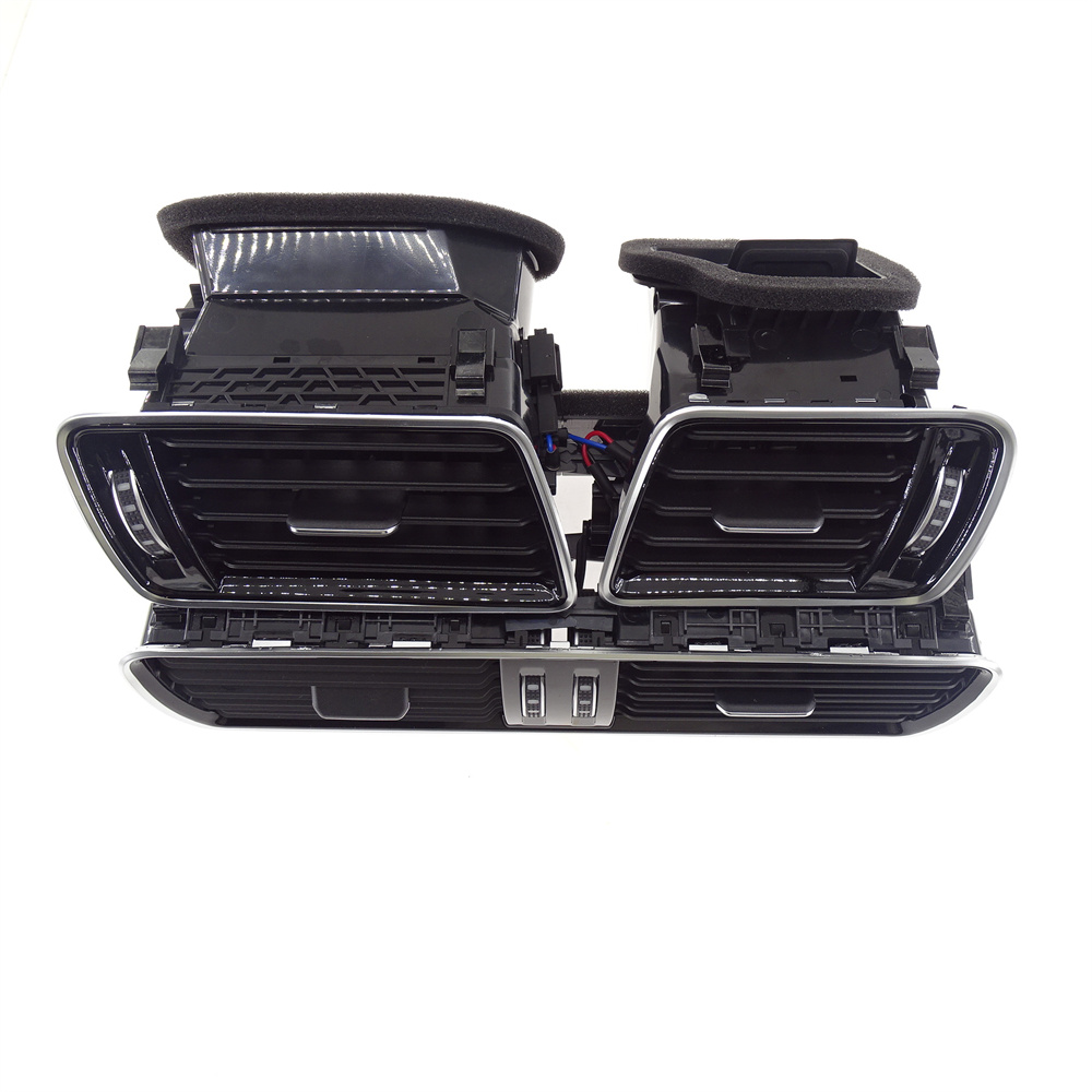 For Volkswagen Passat B6 B7 2006-2011 For CC R36Black Chrome Piano Paint Air Conditioning Outlet Vents 3AD819701A 3AD819702A 3AD819728A