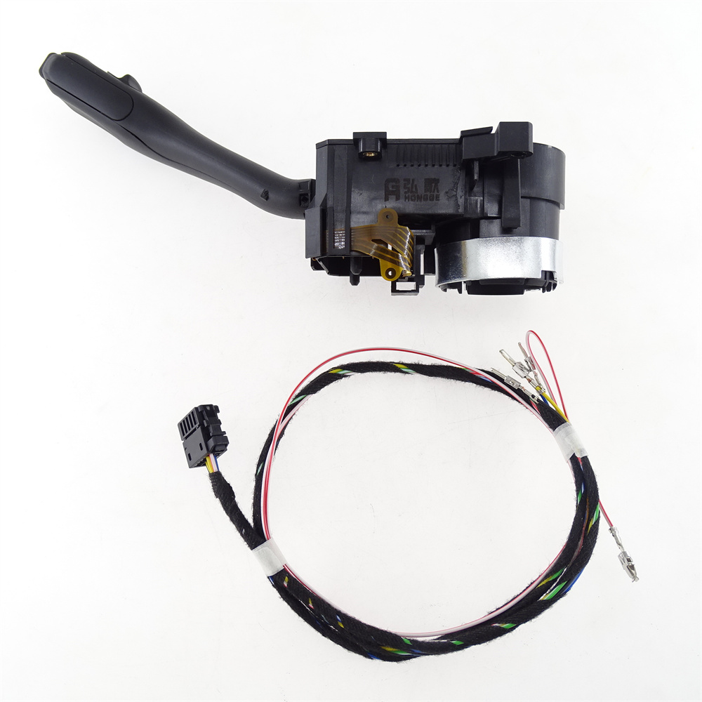 HONGGE 8L0953513J Cruise Control Steering Signal Switch Stalk+Harness Cable for VW Beetle Golf Passat Audi A2 A3 S3 A6 S6 TT RS6 Octavia