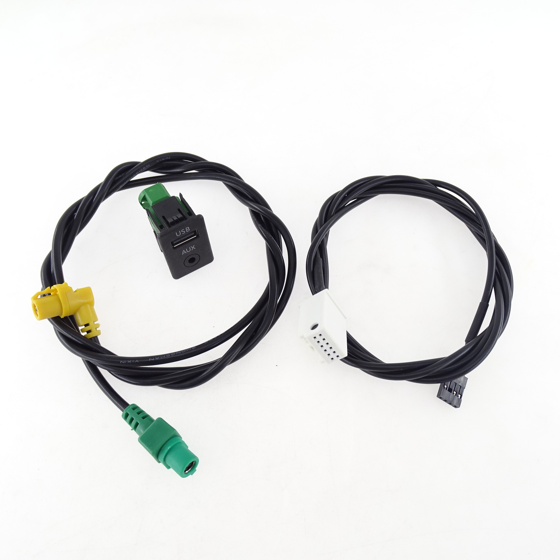 AUX USB Switch Socket Wiring Harness Connector Adapter for RCD510 VW Passat B6 B7 CC Tiguan Golf 5 6 Polo CC Seat 3CD 035 249 A
