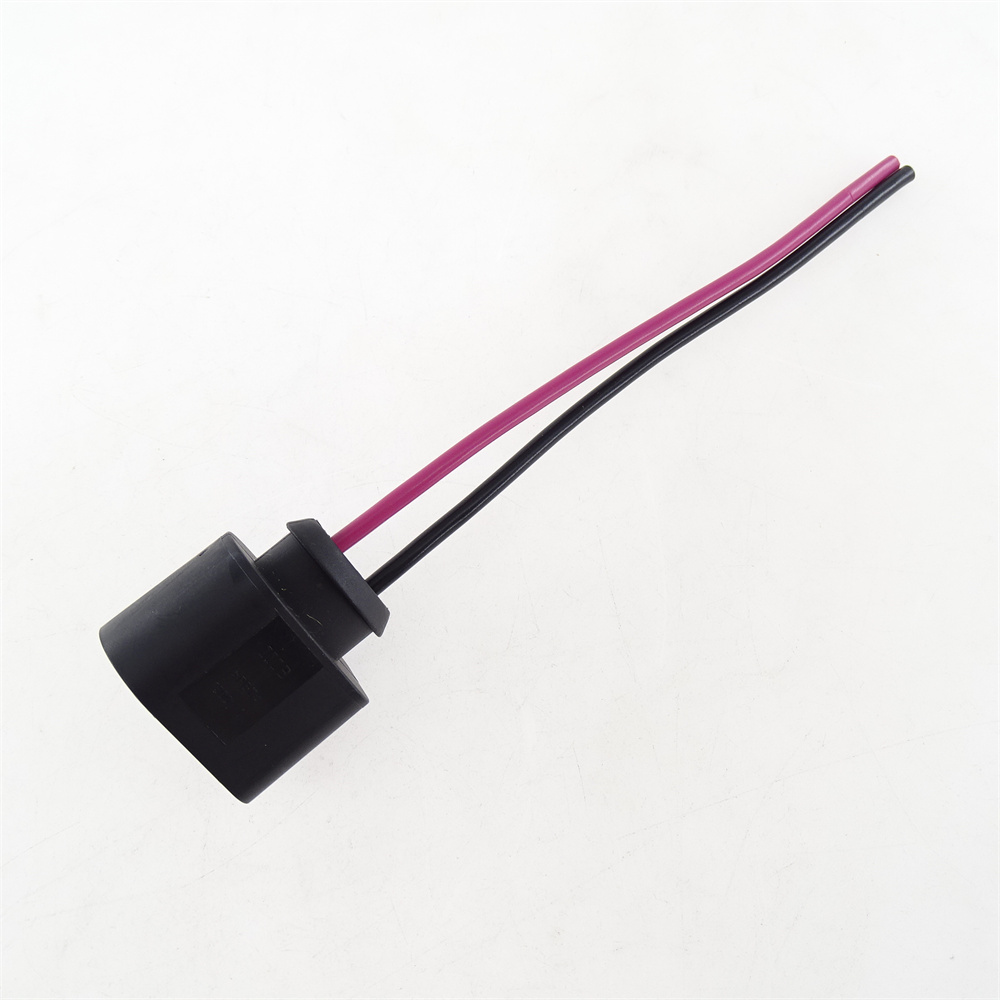 2-pin Pigtail Plug Connector Socket Harness Fit 6 & 12 Teeths Motor For Audi A6 Q3 Seat Alhambra II 1J0937773 1J0 937 773