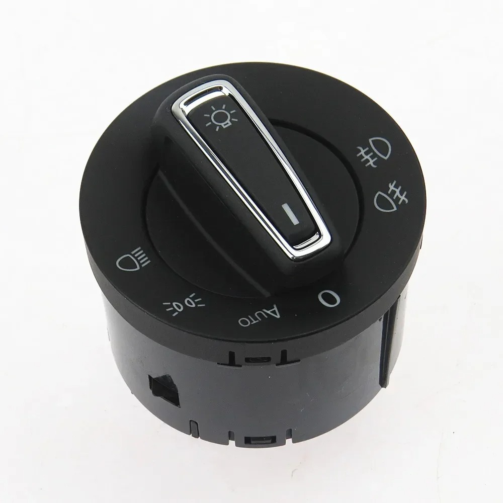 5GG941431D Chrome Auto Headlight Switch With Fog Light Control For Volkswagen Golf 7 MK7 Polo 6C Tiguan Touran 5G0 941 431BD