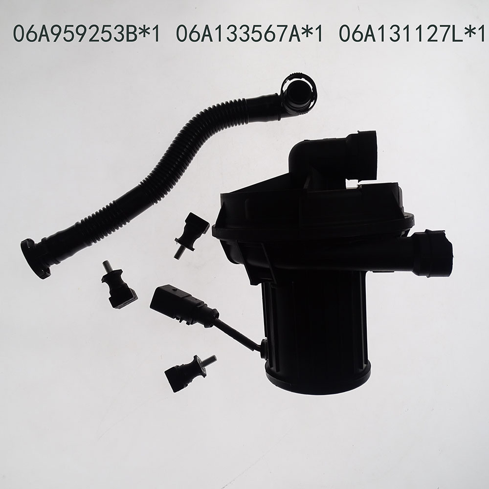 06A959253B 06A131127L 06A133567A Secondary Smog Air Pump+Hose+Rubber Bracket Set For Audi A4 Passat B5 B6 Golf MK4 MK5