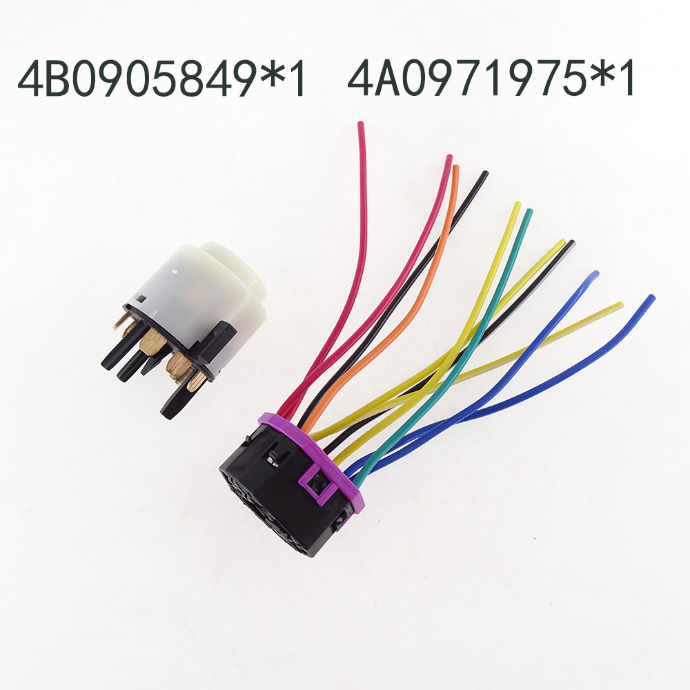 4B0905849 Ignition Starter Switch & Cable Plug For Volkswagen Golf MK4 Passat Polo Audi A3 A4 A6 TT Skoda Seat 4B0 905 849 4A0 971 975