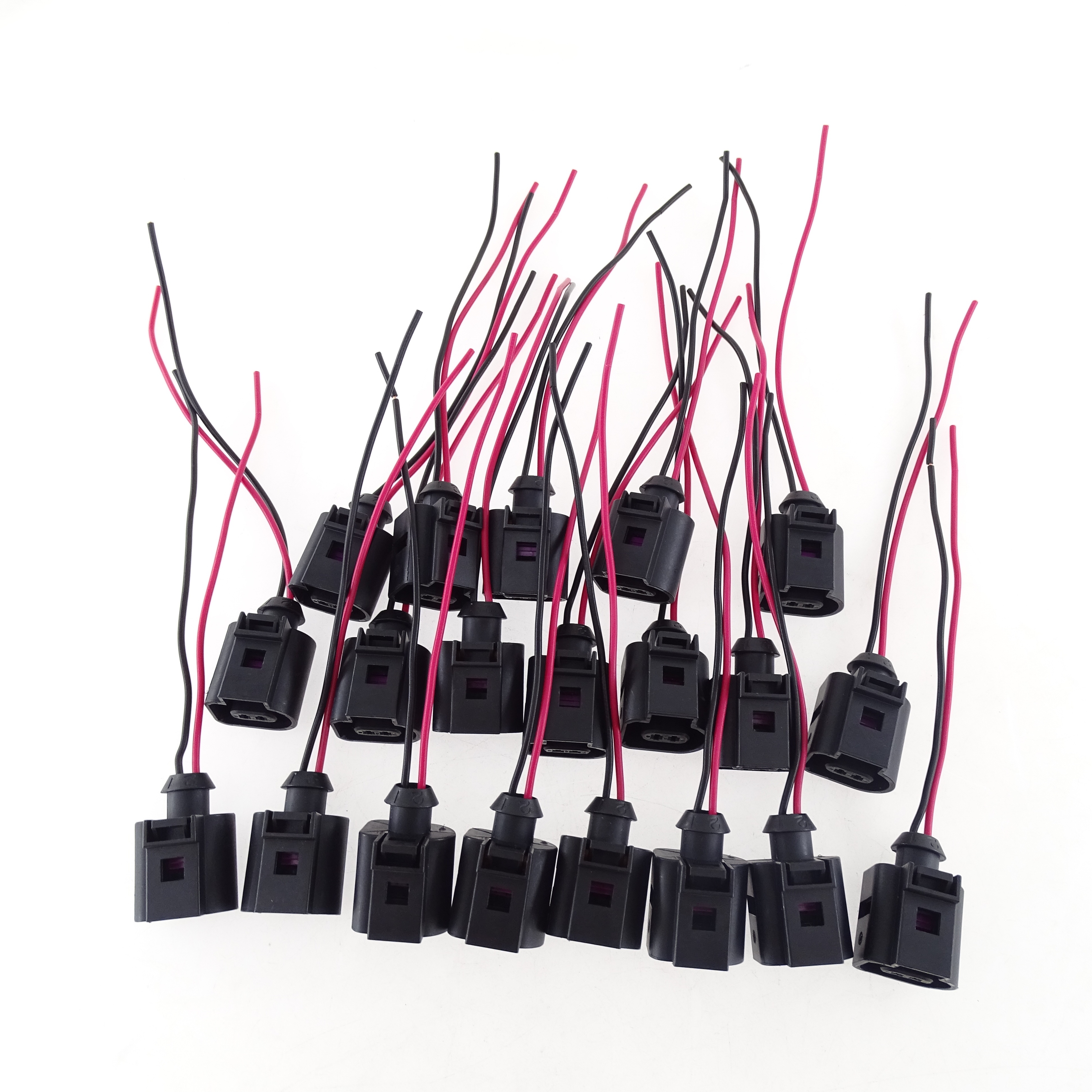 2-pin Electrical Harness Connector Plug Wiring 1J0973702 1J0 973 702 for Volkswagen Passat B6 B7 Golf MK5 MK6 Tiguan AUDI A4 Q5 Q7