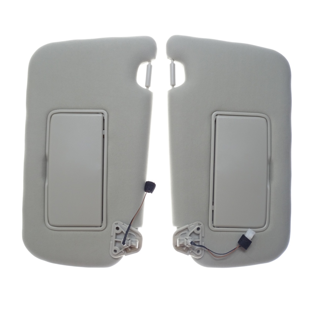 1Set Car Sun Visor for Nissan Sentra 2013-2019, 96401-3SG8A, 96400-3SG8A, Beige/Grey with Cable & Vanity Mirror, Front Side Sun Shade Replacement