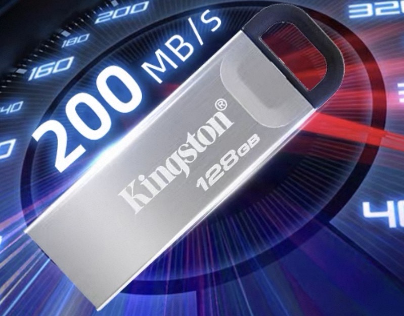 DTKN3.2 200M/S, Kingston USB 3.2 Gen 1 U disk DTKN large capacity U disk, metal shell, read speed 200MB/s learning office bidding computer car universal