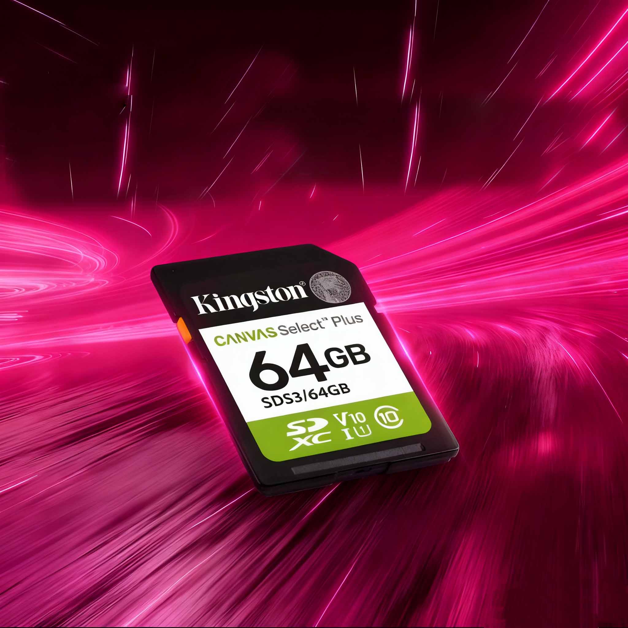 Kingston SD memory card U1 V10 camera memory card sd card large card, high-speed continuous shooting, read speed 100MB/s