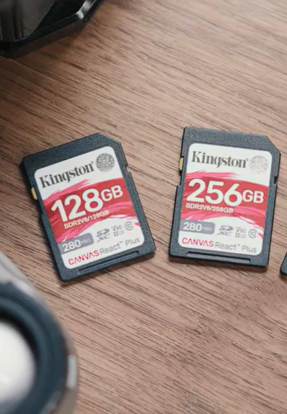 Kingston SD memory card U3 V60 4K digital camera memory card, read speed 280MB/s write speed 100MB/s micro single/SLR camera