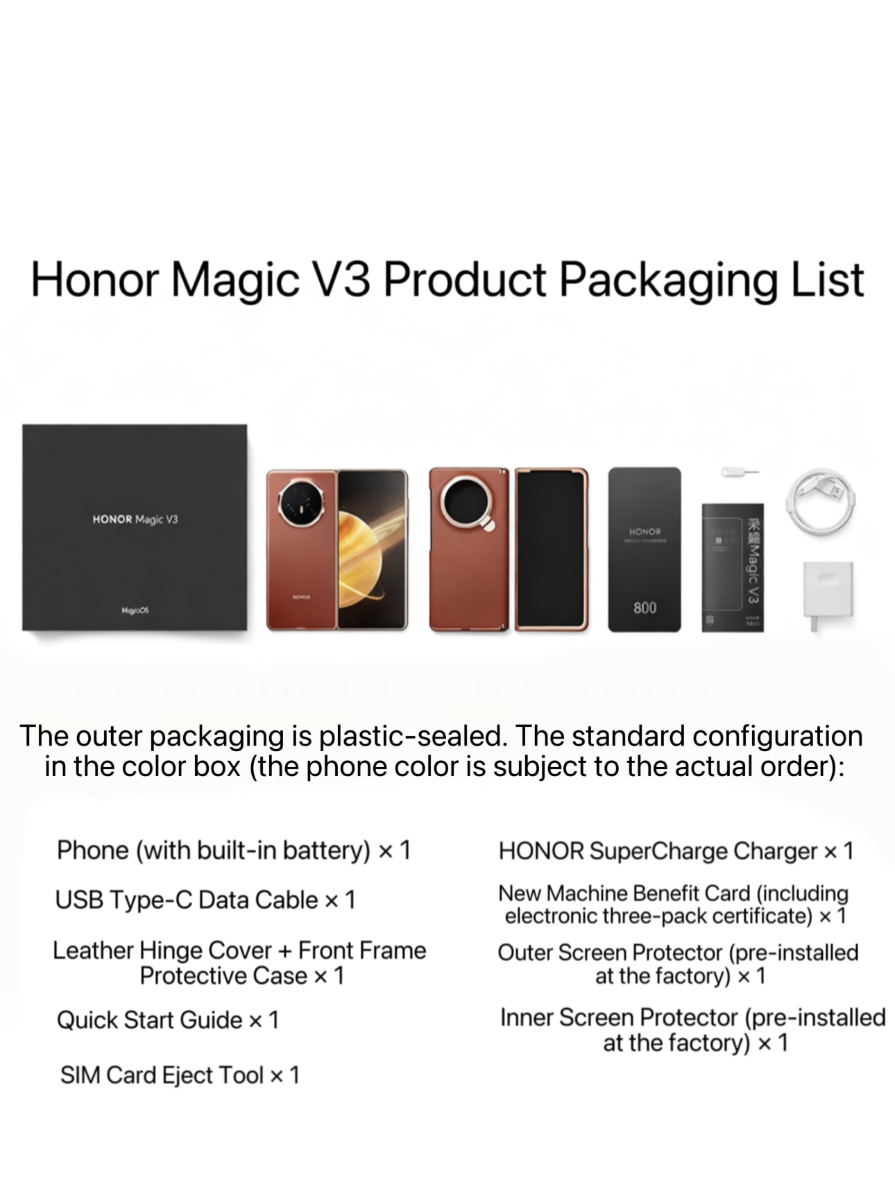 Honor Magic V3 new folding screen 5G AI smartphone