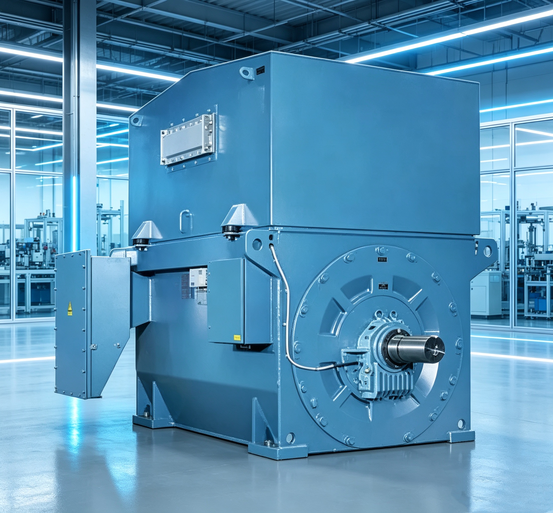 AMI 500L8A AC High Voltage Asynchronous Motor, 630-1100kW 8-Pole 10kV IP55 IC611 for Cement Plant Mills, Pumps, Fans & Blowers