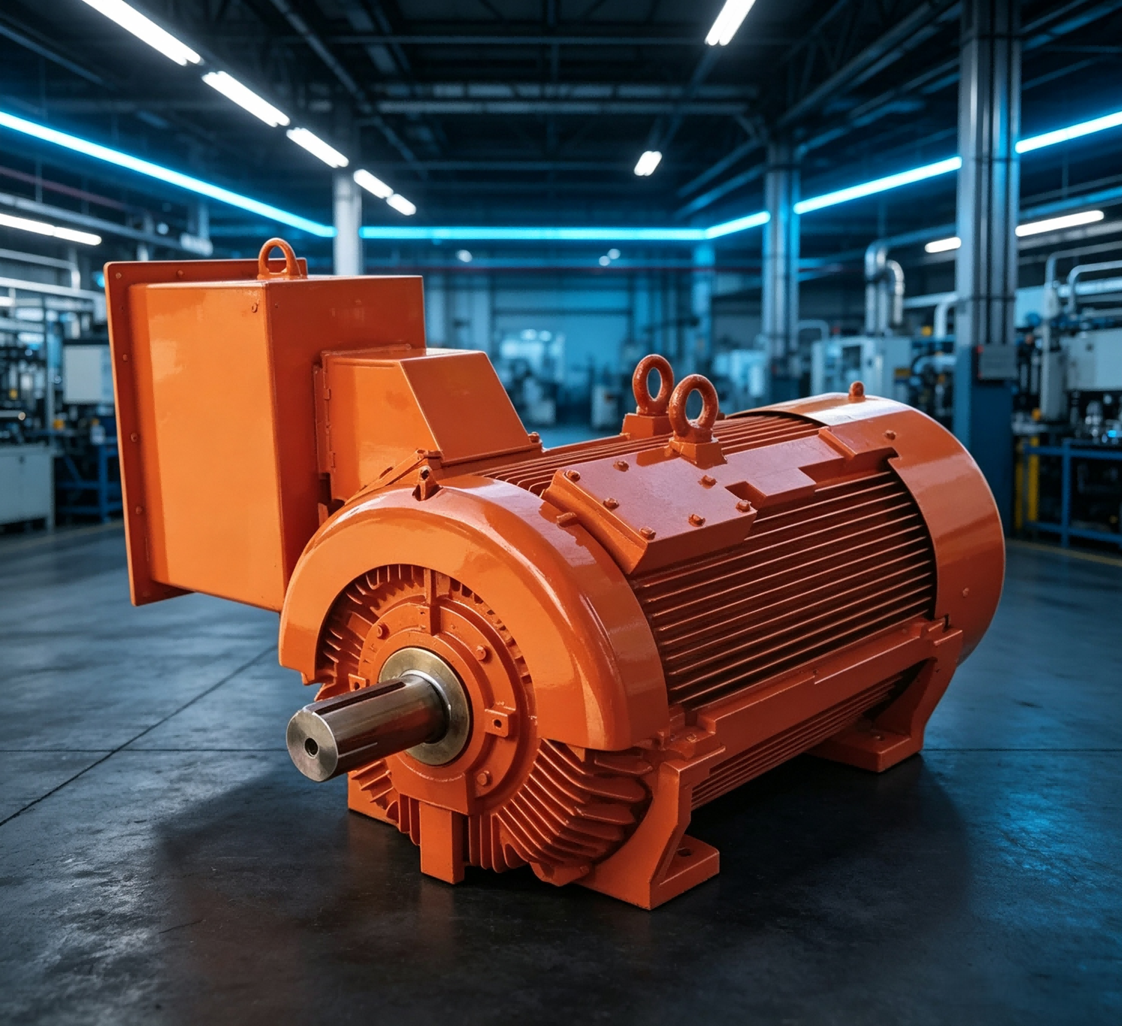500kW IC411 Rib Cooled High Voltage Electric Motor for Fan Application, 6000V