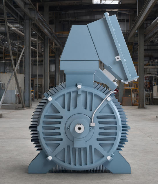 630kW 2-Pole High Voltage Induction Motor, Rib-Cooled, IP55 IC411, 3000V
