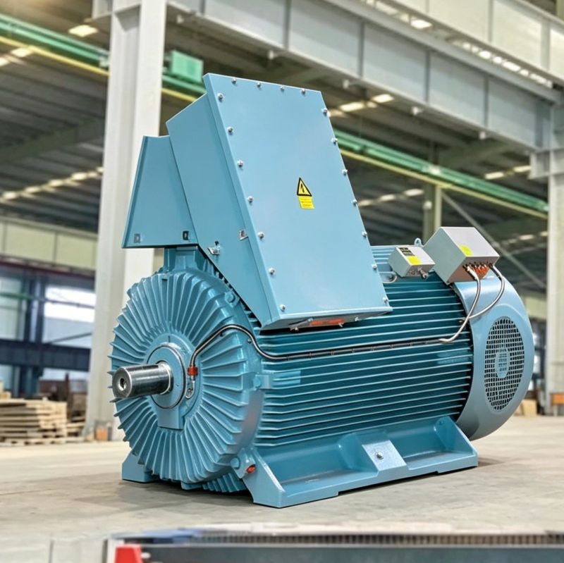 250kw, Compact Type High Voltage Motor, Rib Cooling, 6000V, B3/V1 Mounting