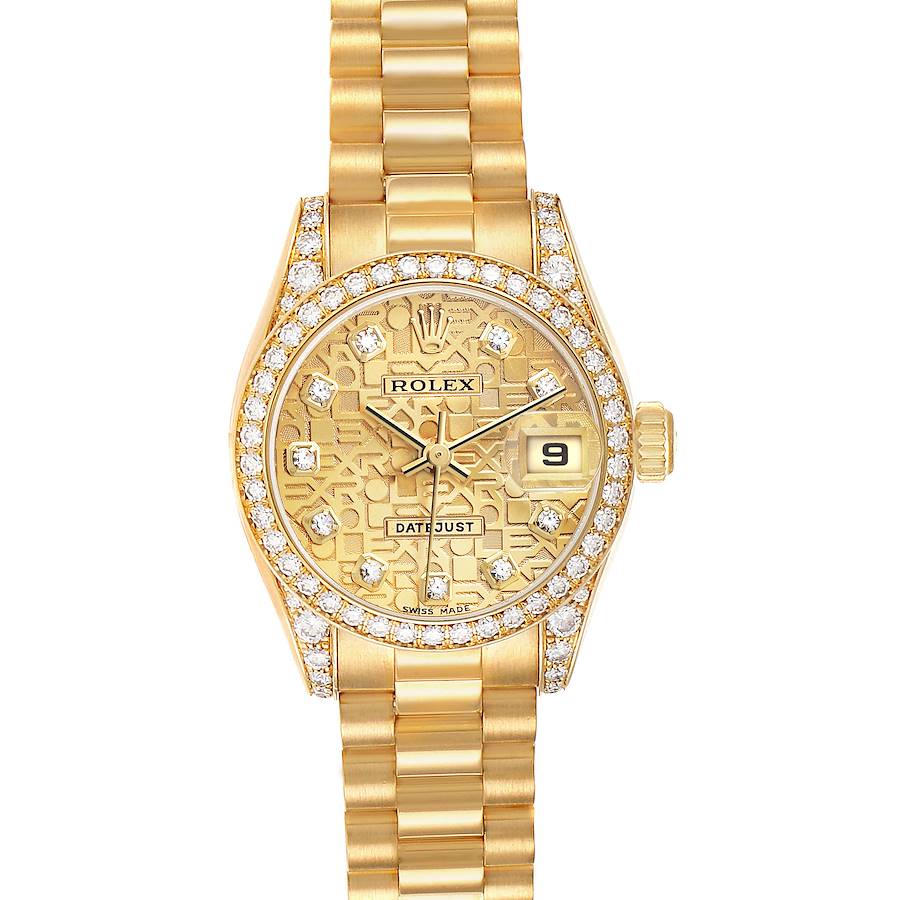Replique Rolex President Datejust Or Jaune Diamant Femme Montre 179158
