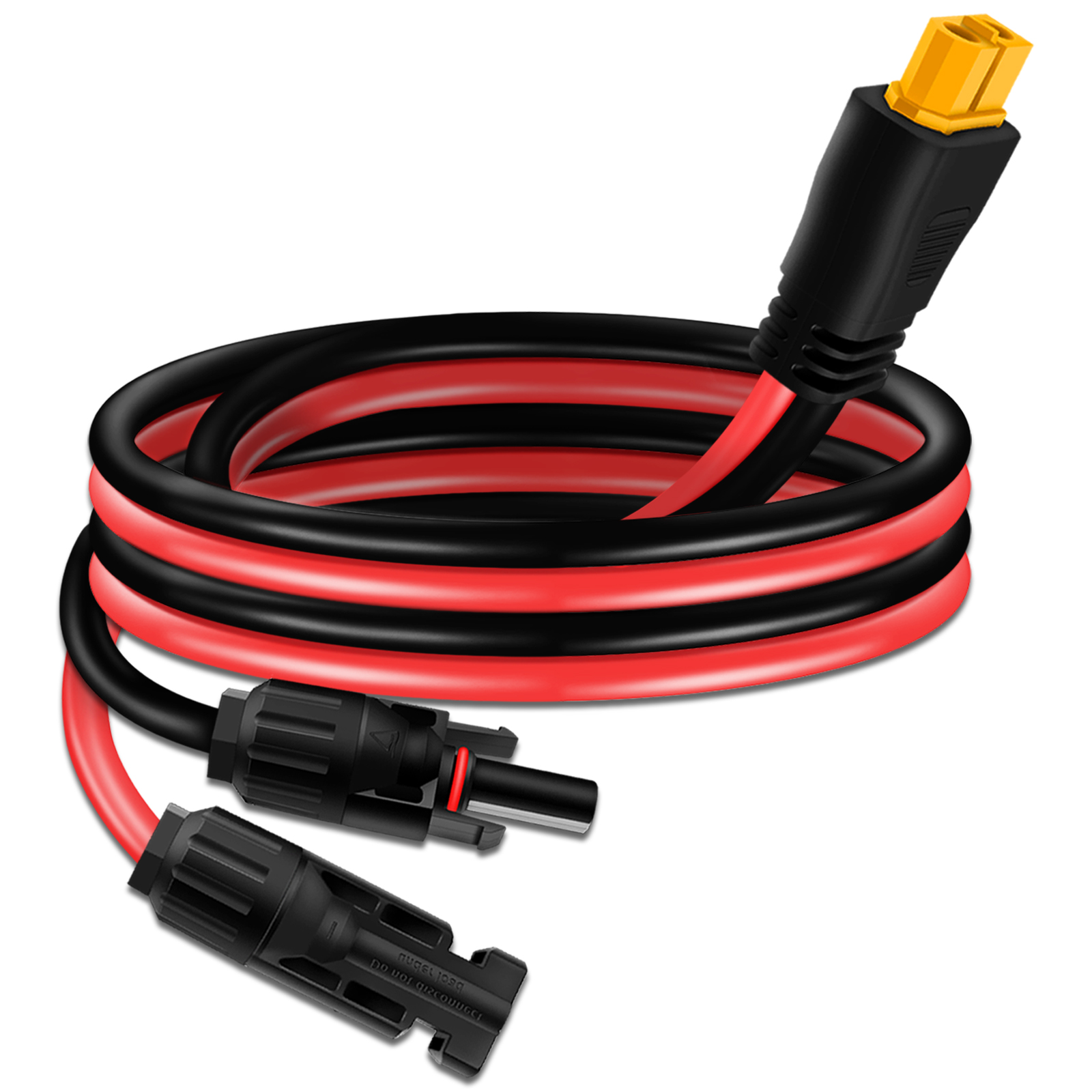 Solar Panel Cable for Ecoflow Anker SOLIX 10AWG, Compatible with MC-4 to XT60 Plug Solar Panel Connector Adapter Extension for Portable Power Station Solar Generator RV 3.4FT/1M