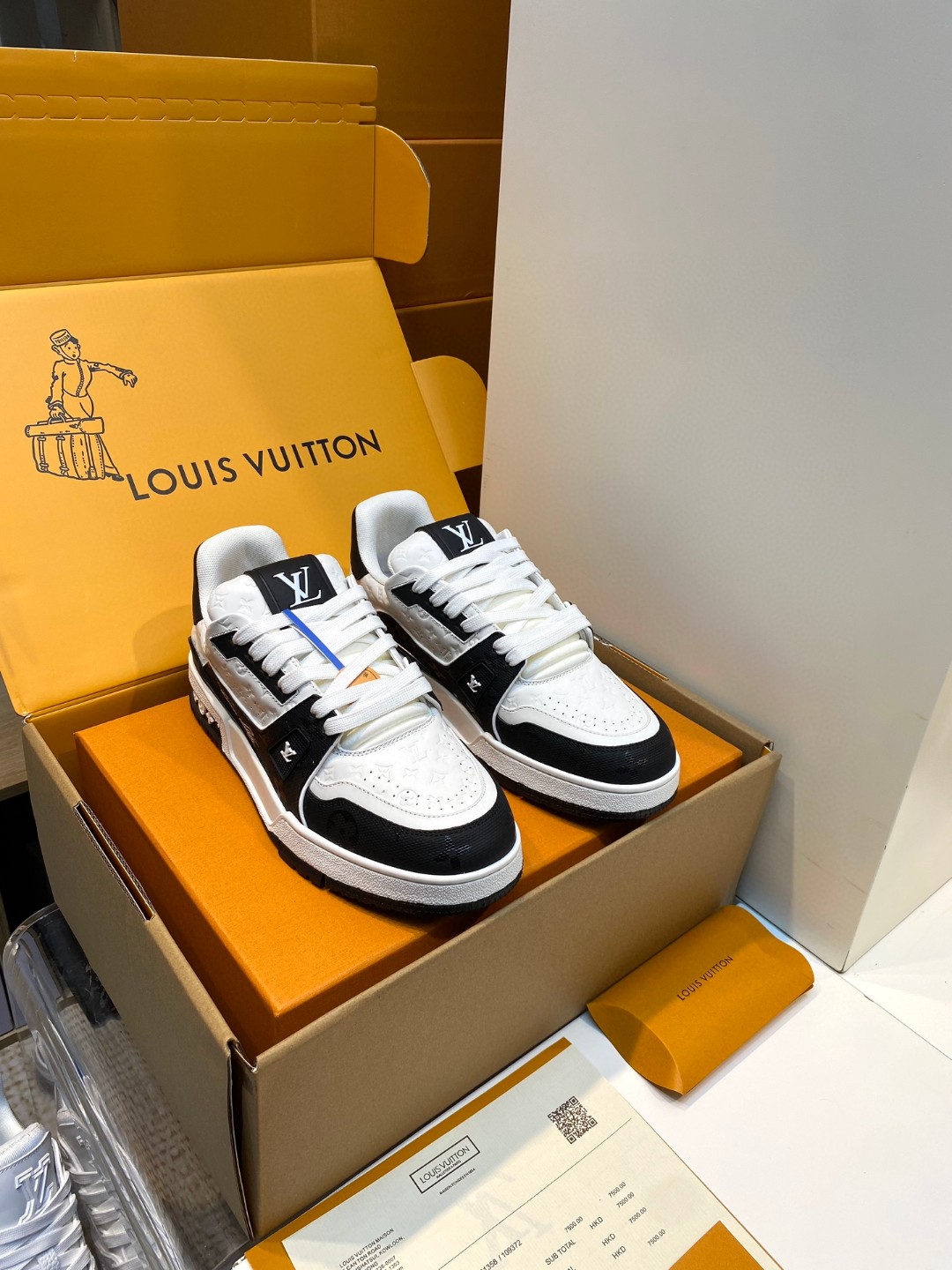 Louis Vuitton X Tyler Trainer logo printed sneakers black