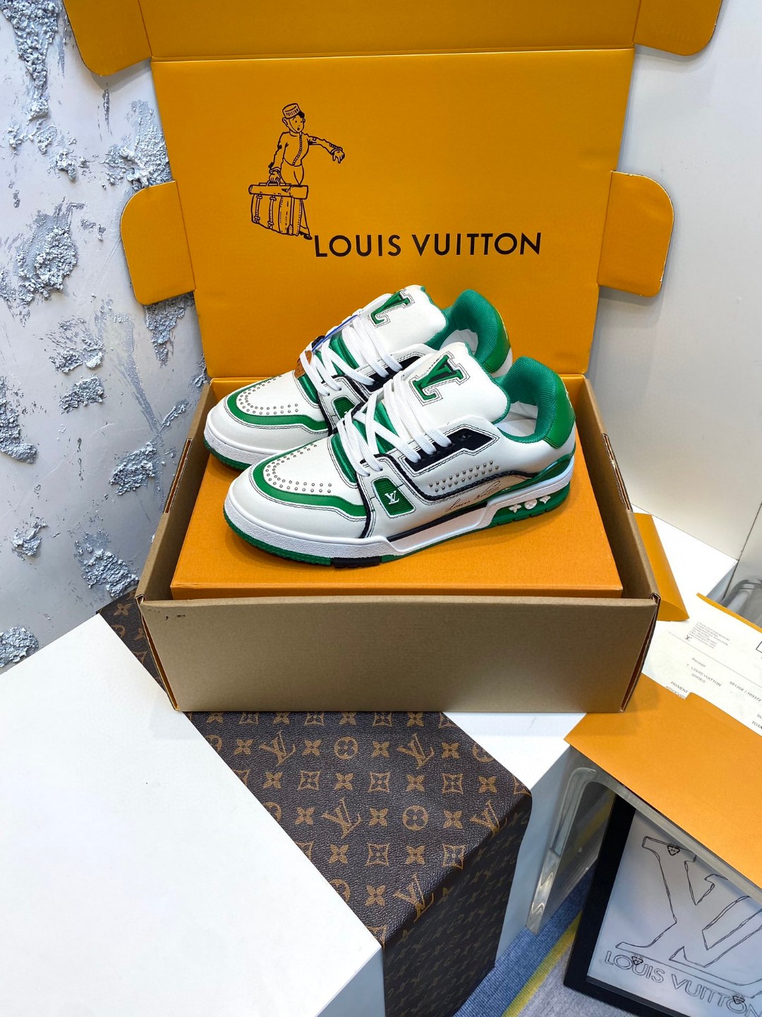 Louis Vuitton X Tyler Trainer Western Cowboy Collection green