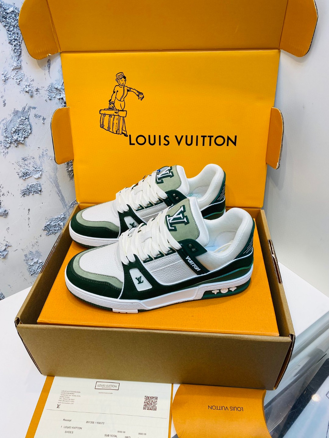 Louis Vuitton X Tyler sneakers green white