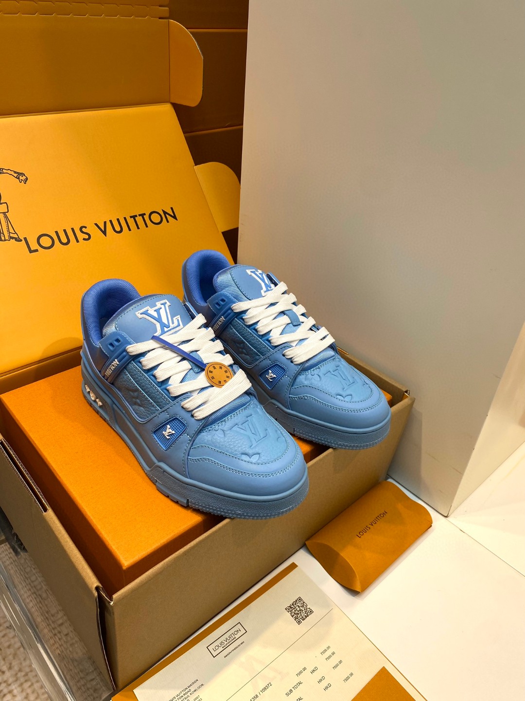 Louis Vuitton X Tyler sneakers embossed blue