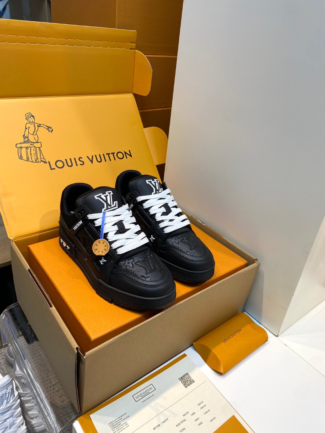 Louis Vuitton X Tyler sneakers embossed black