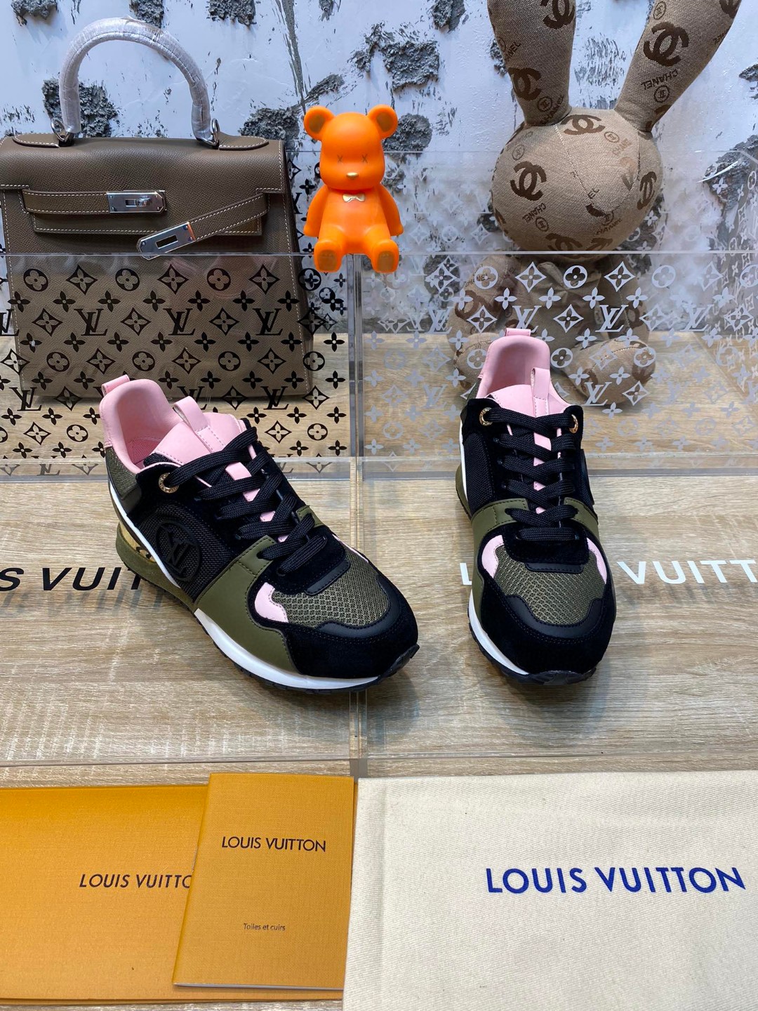 Louis Vuitton Run Away sneakers black green
