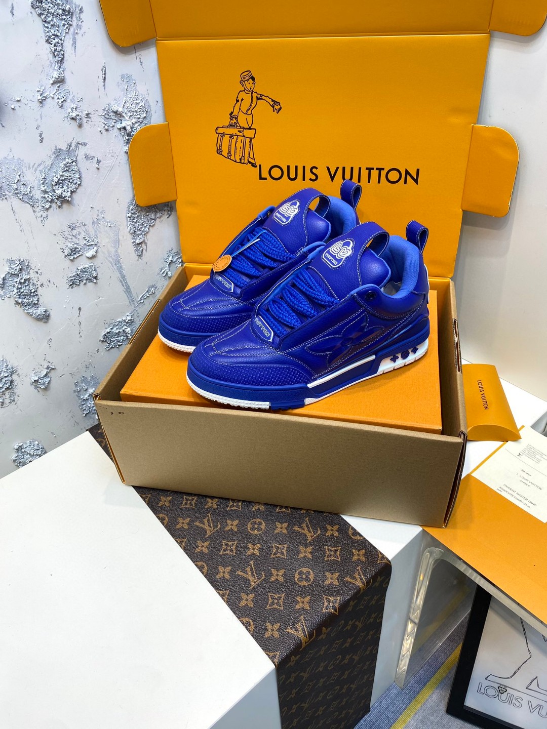 Louis Vuitton Skate Clover sneakers blue