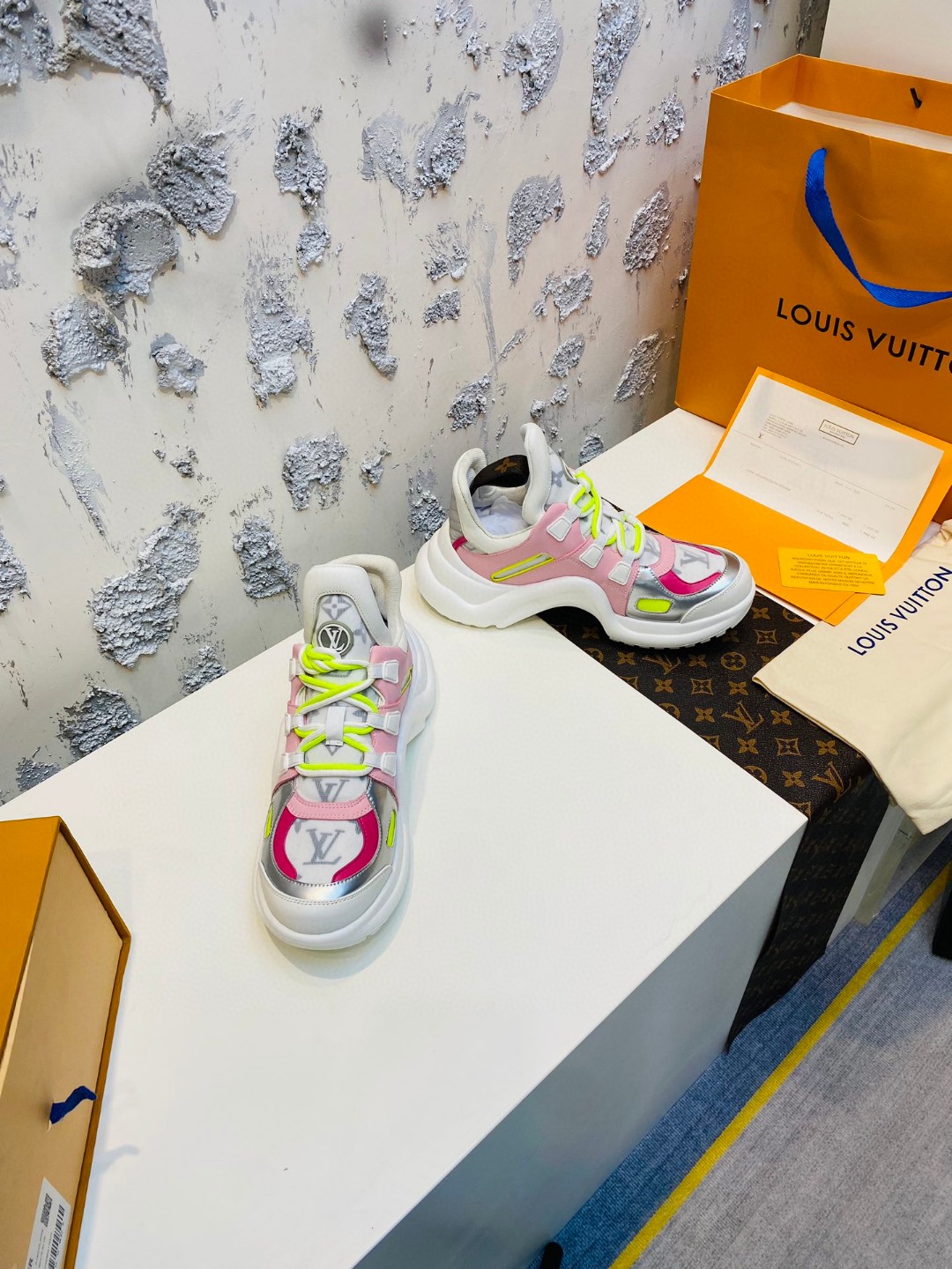 Louis Vuitton Cruise Archlight white pink yellow