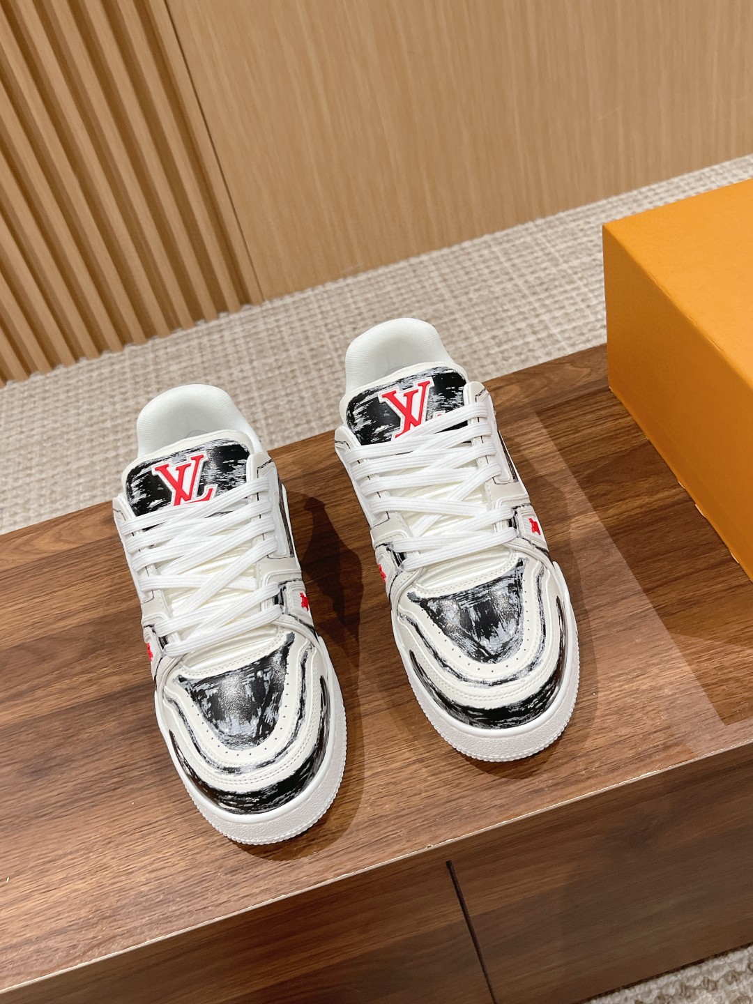 Louis Vuitton X Tyler Trainer Graffiti Sneakers black
