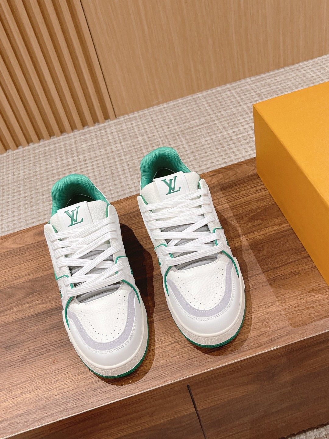 Louis Vuitton X Tyler Trainer #54 Sneakers white green