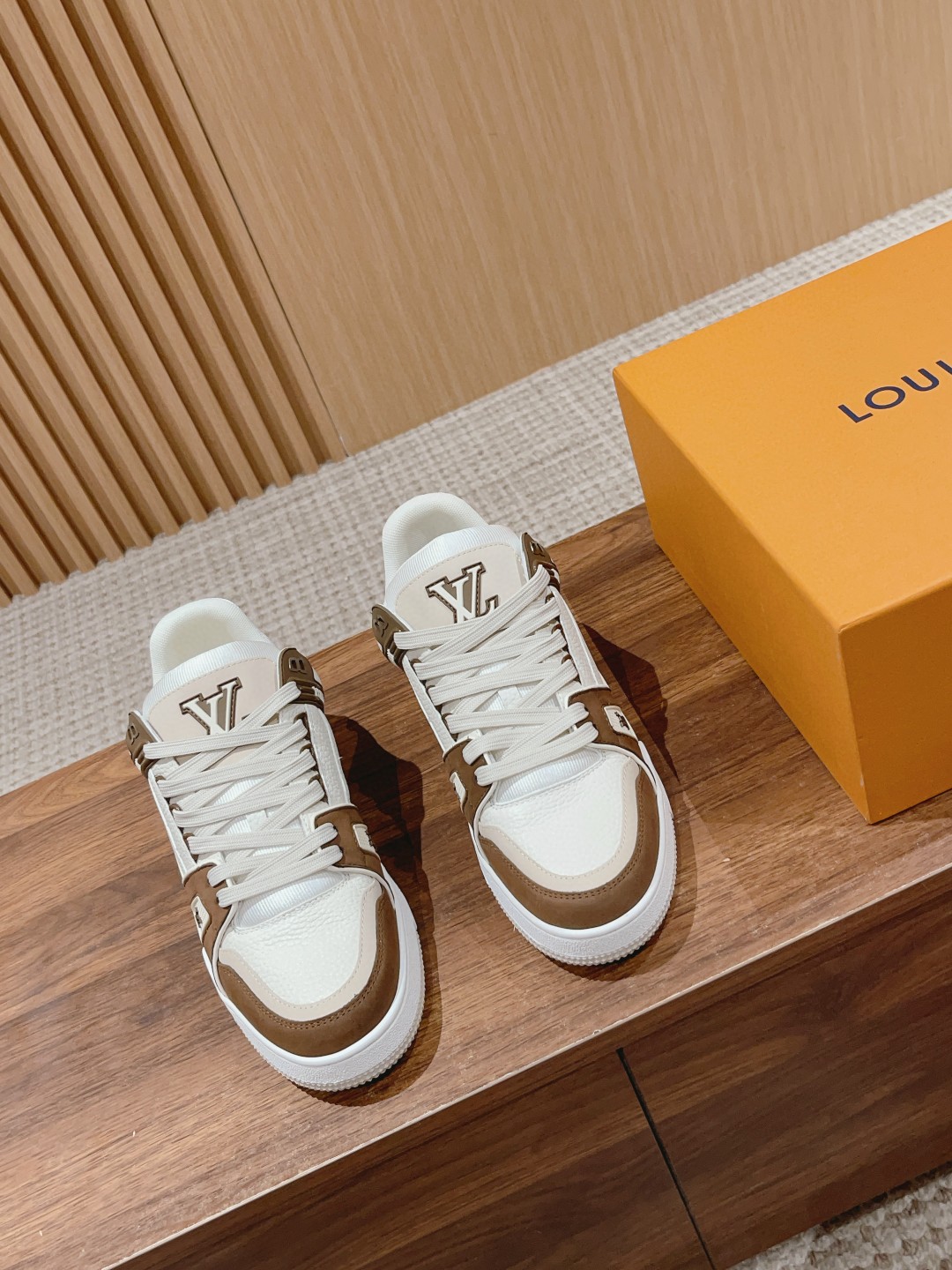 Louis Vuitton X Tyler Trainer Sneakers brown white