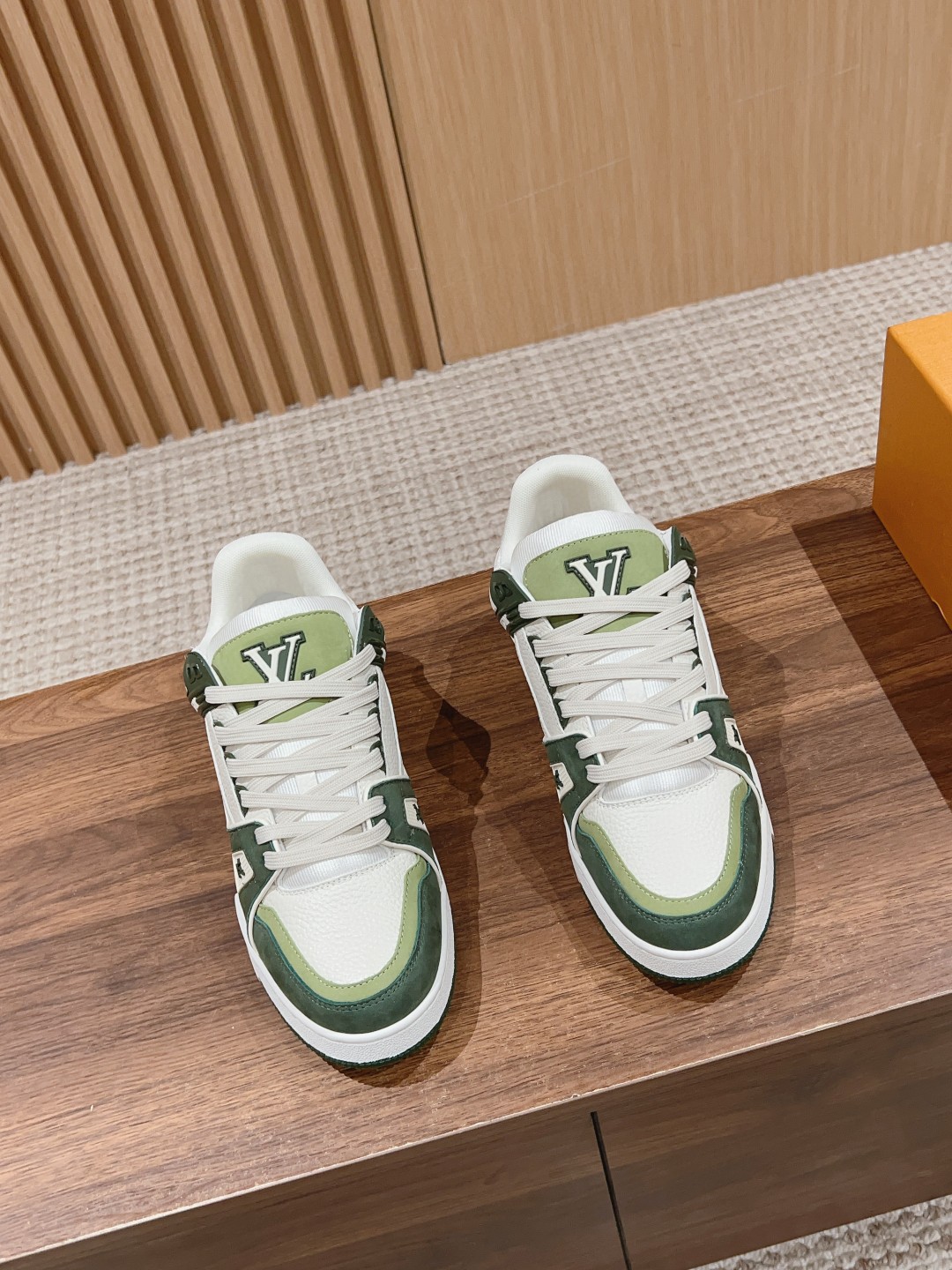 Louis Vuitton X Tyler Trainer Sneakers green white