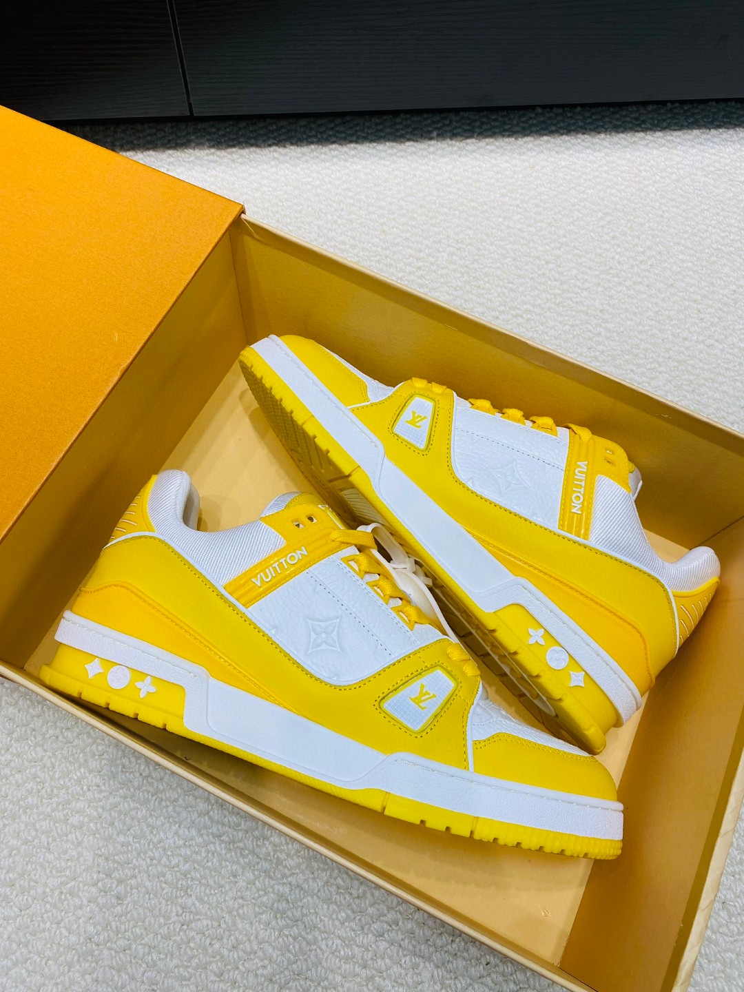 Louis Vuitton X Tyler Trainer Sneakers yellow white