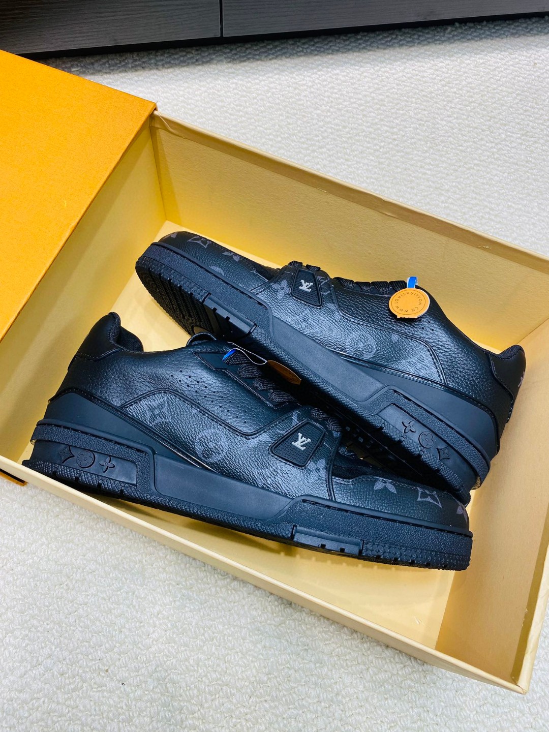 Louis Vuitton X Tyler Trainer Sneakers leather black