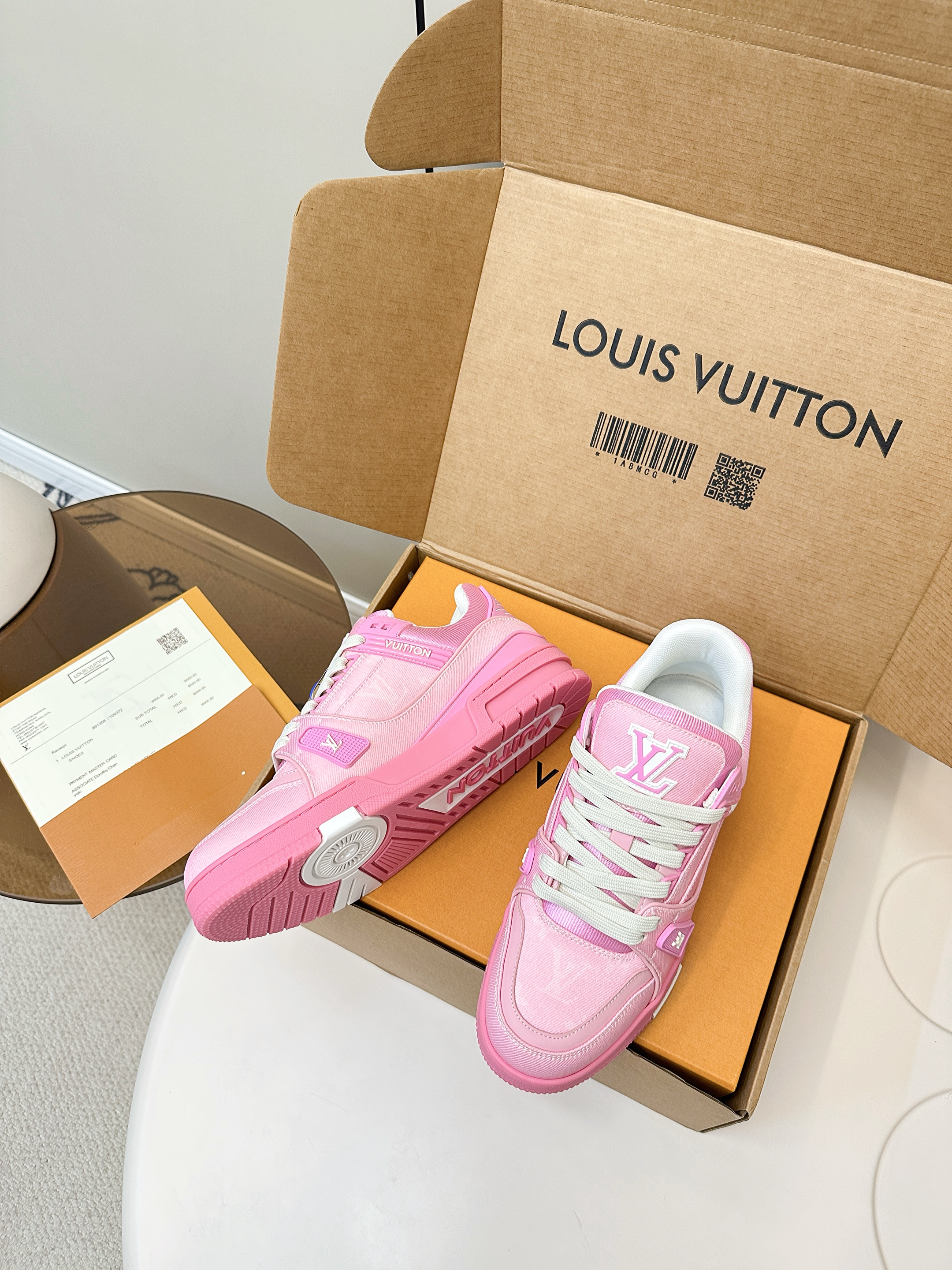 Louis Vuitton X Tyler Trainer sneakers pink