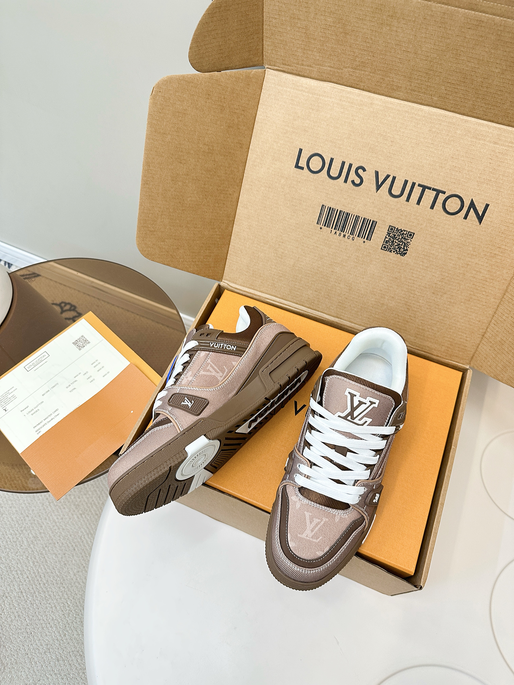 Louis Vuitton X Tyler Trainer sneakers brown