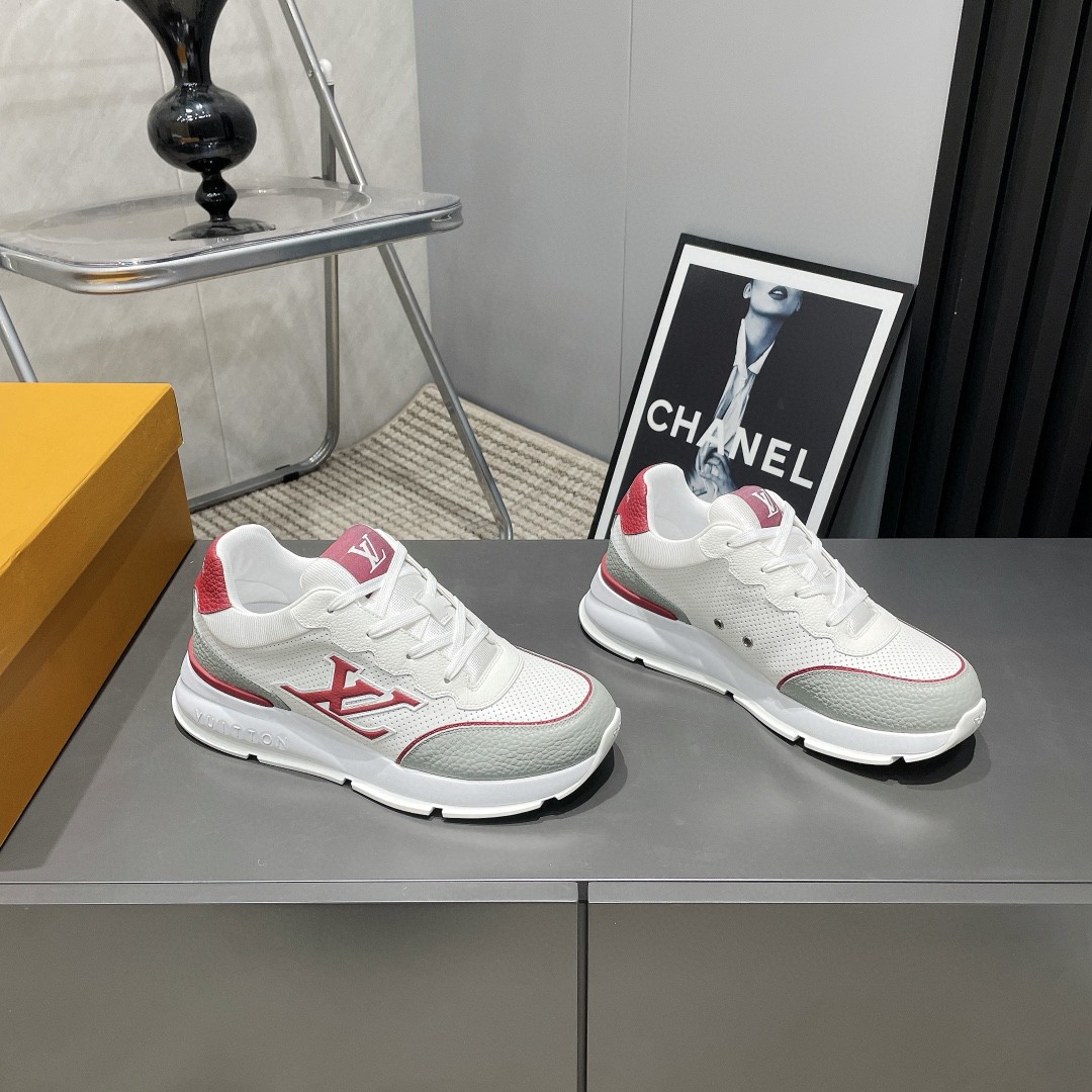 Louis Vuitton Classic sneakers  white grey red