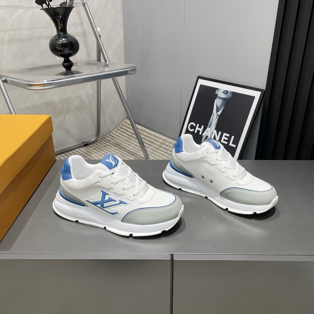 Louis Vuitton Classic sneakers white grey blue