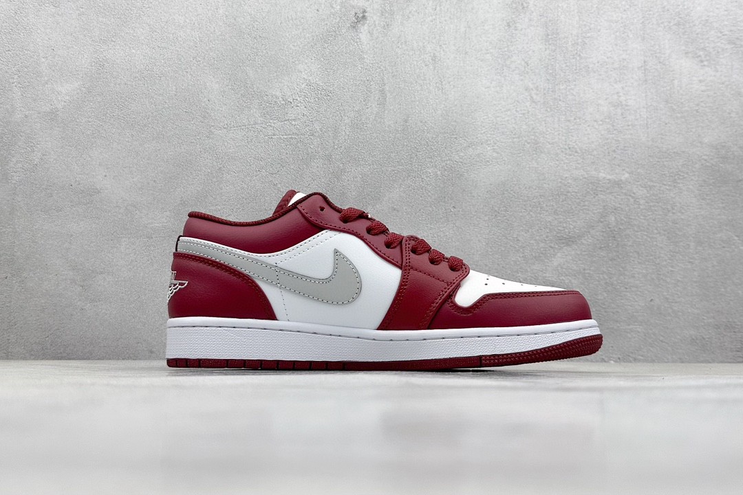 Jordan Air Jordan 1 Low "bordeaux”  white red grey