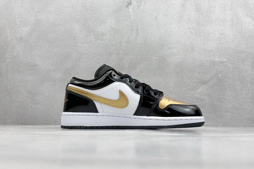 Jordan Air Jordan 1 Low "Gold Toe" black golden