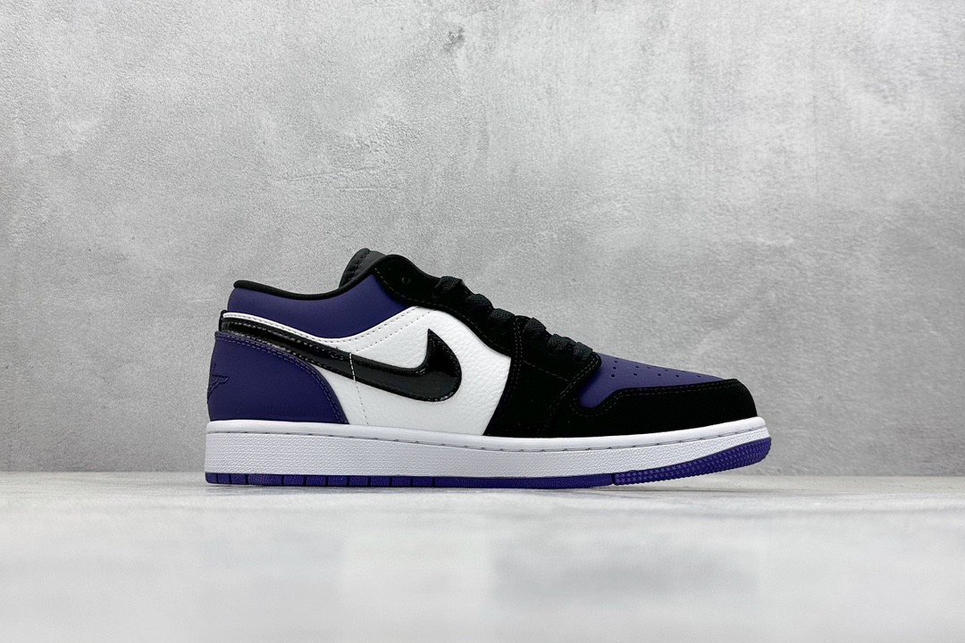 Jordan Air Jordan 1 Low"Black purple Toe” black purple