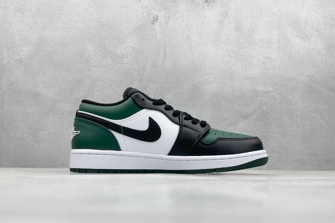 Jordan Air Jordan 1 Low " black green Toe” black green