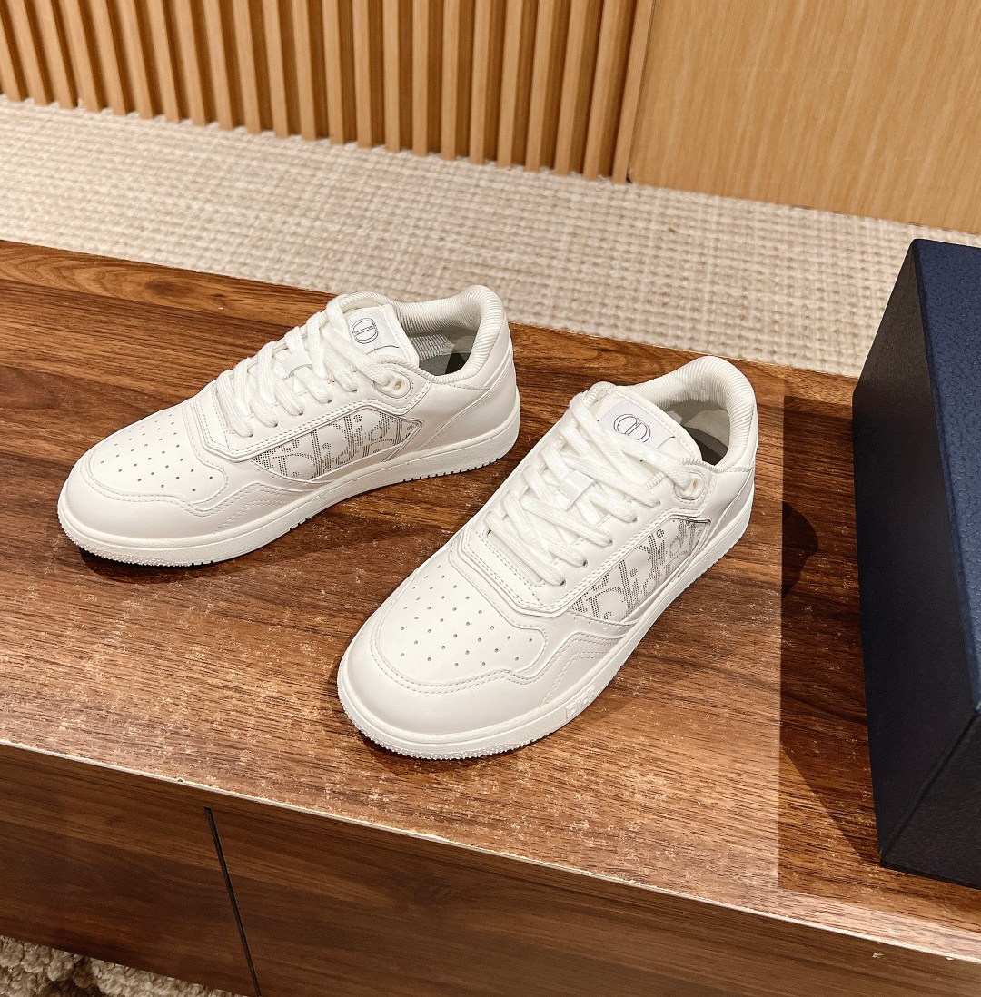 Dior B27 leather low sneakers white 