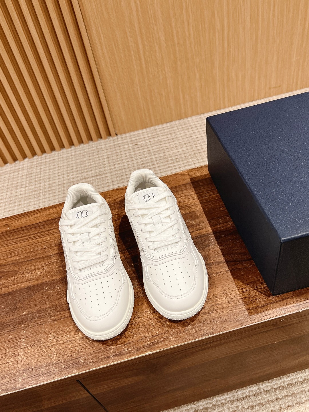 Dior B27 leather low sneakers white 