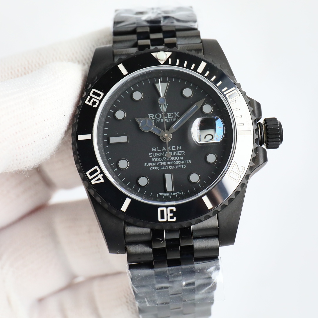 Rolex blaken Submariner Modified  black grey