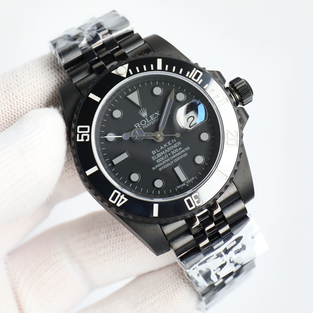 Rolex blaken Submariner Modified  black grey