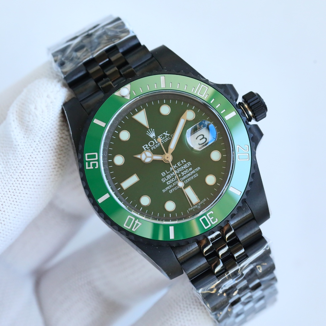 Rolex blaken Submariner Modified green