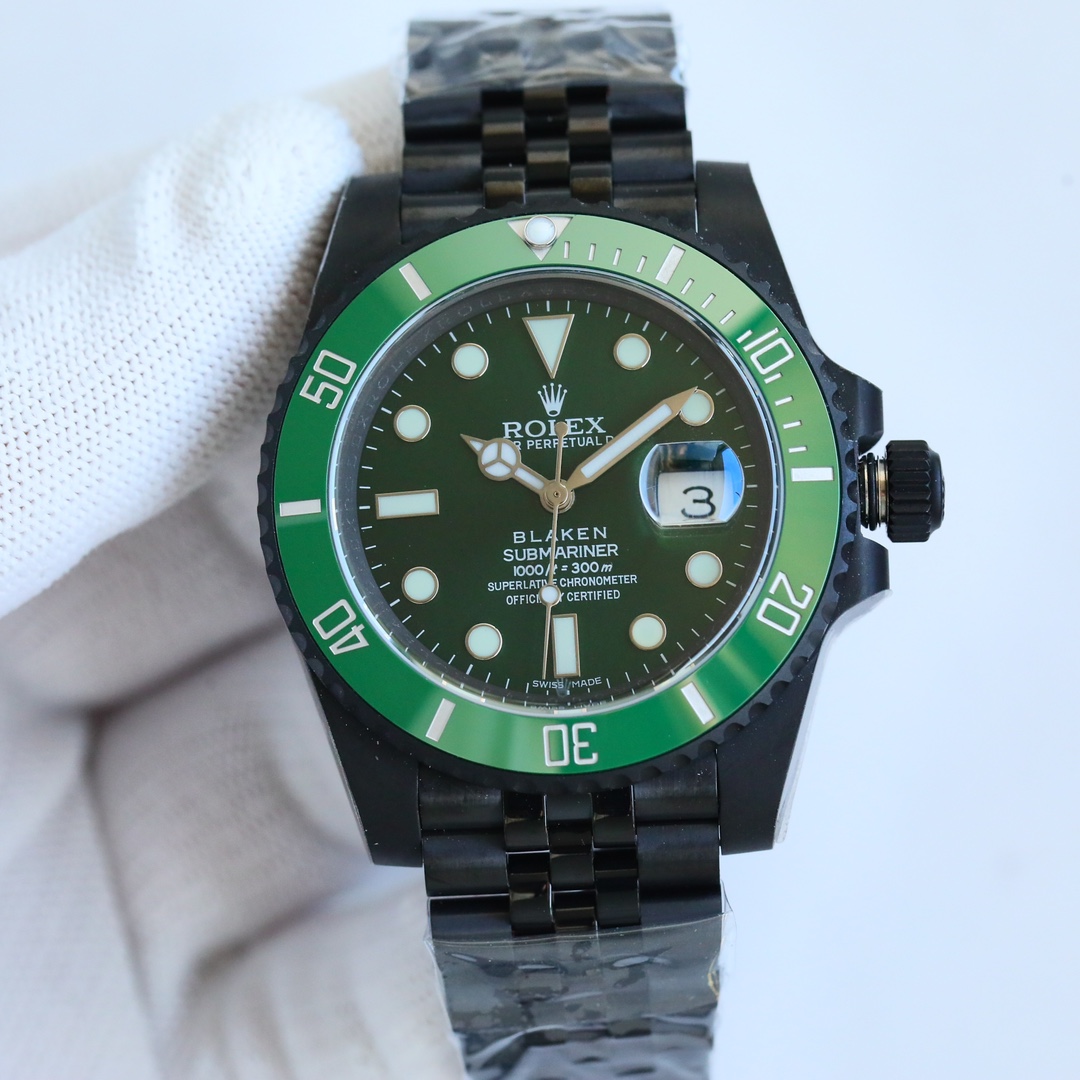 Rolex blaken Submariner Modified green