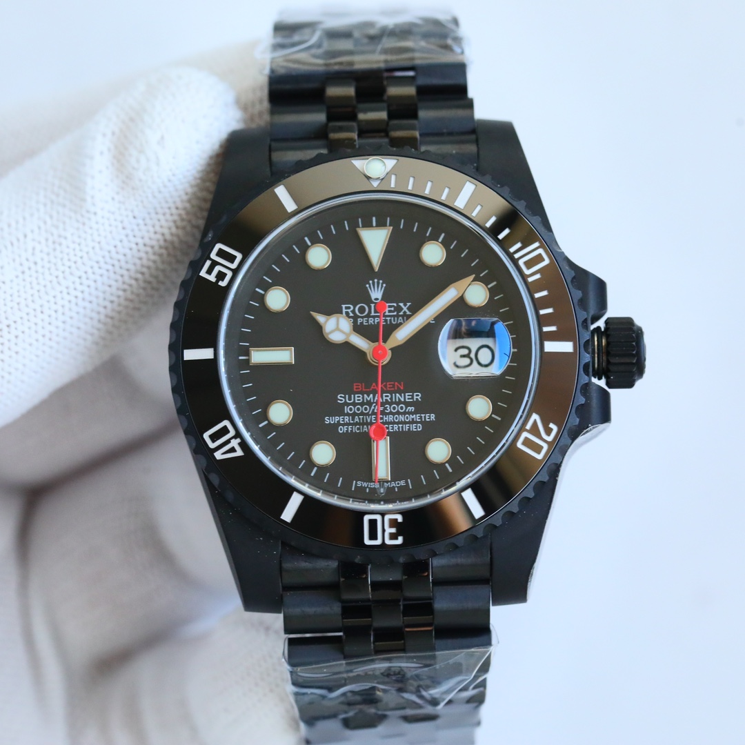 Rolex blaken Submariner Modified black brown