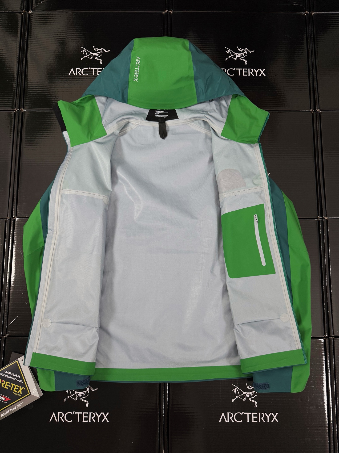 Arcteryx | Beta Light Weight |  GORE-TEX  Color block Jacket  Jungle Maze Green