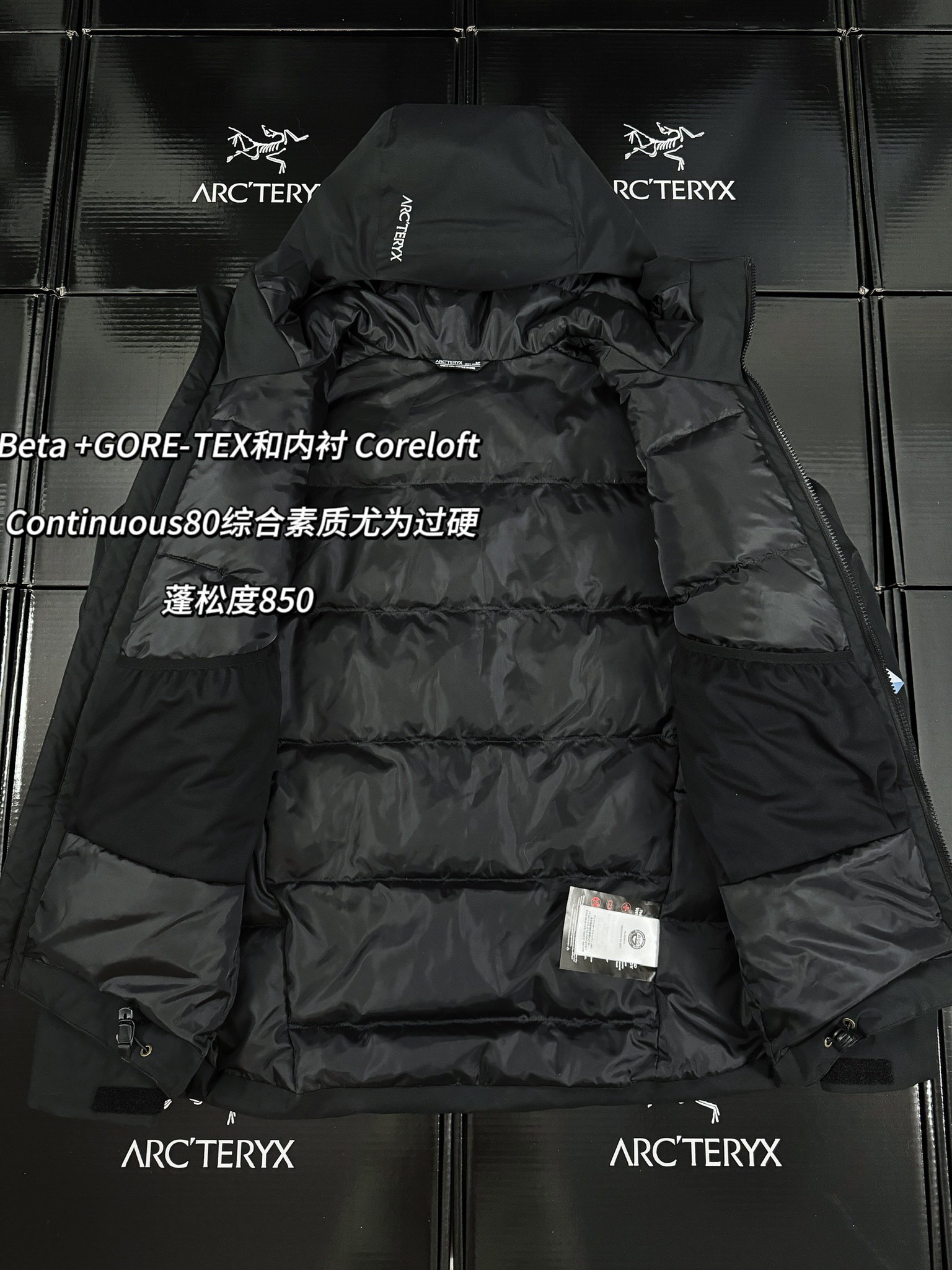 Arcteryx | BETA DOWN | INSULATED Cotton Jacket Black